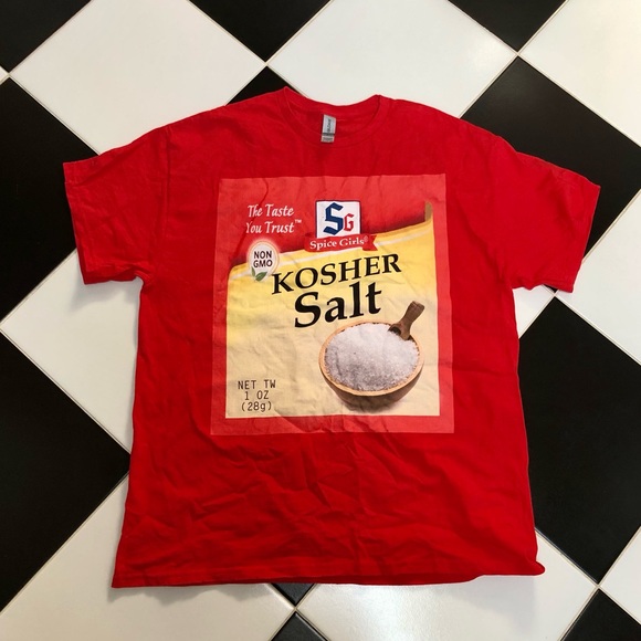 Kosher Salt “Spice Girls” Novelty Spice Shirt McCormick Spices & Herbs sz XL - Picture 1 of 7